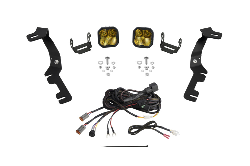 Diode Dynamics Stage Series Ditch Light Kit for 2019-Present Ram SS3 - Yellow Pro Combo - DD7602