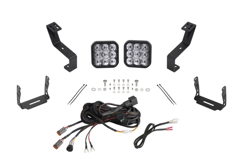 Diode Dynamics SS5 Bumper LED Pod Light Kit for 2019-Present Ram - Pro White Driving - DD7619