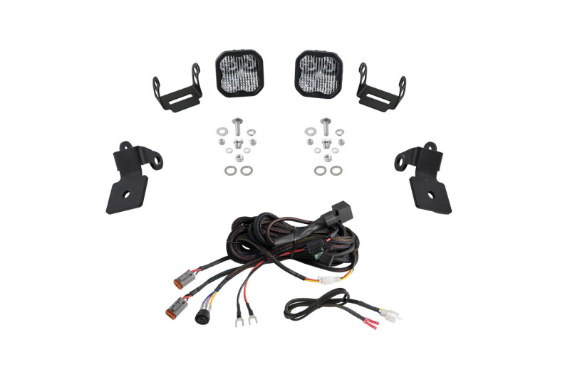 Diode Dynamics 20-Present Polaris RZR A-Pillar LED Pod Kit SS3 Sport - White Combo - DD7635