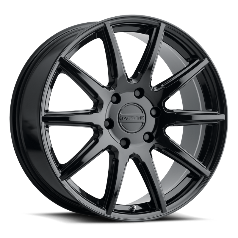 Raceline 159B Spike 22x9.5in / 6x139.7 BP / 35mm Offset / 106.1mm Bore - Gloss Black Wheel - 159B-229560+35