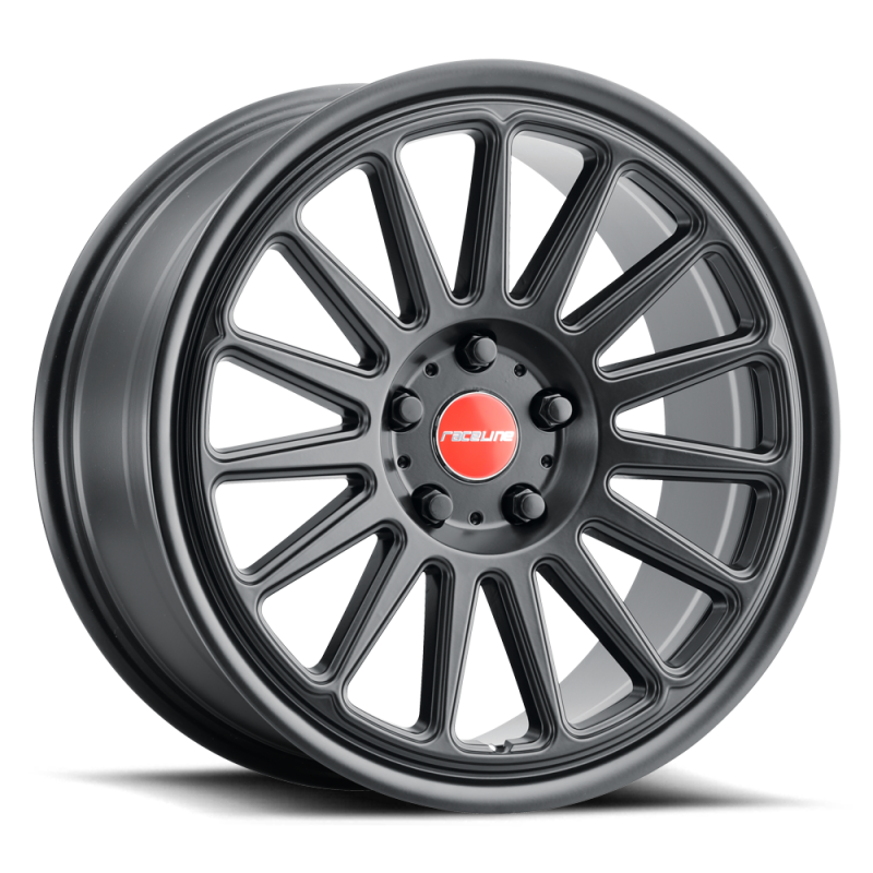 Raceline 315B Grip 18x8.5in / 5x112 BP / 35mm Offset / 66.6mm Bore - Satin Black Wheel - 315B-88517+35