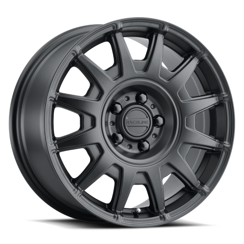 Raceline 401B Aero 17x8in / 5x114.3 BP / 40mm Offset / 72.62mm Bore - Satin Black Wheel - 401B-78012+40