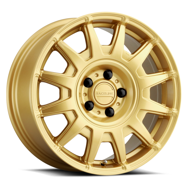 Raceline 401GD Aero 17x8in / 5x114.3 BP / 40mm Offset / 72.62mm Bore - Gloss Gold Wheel - 401GD-78012+40