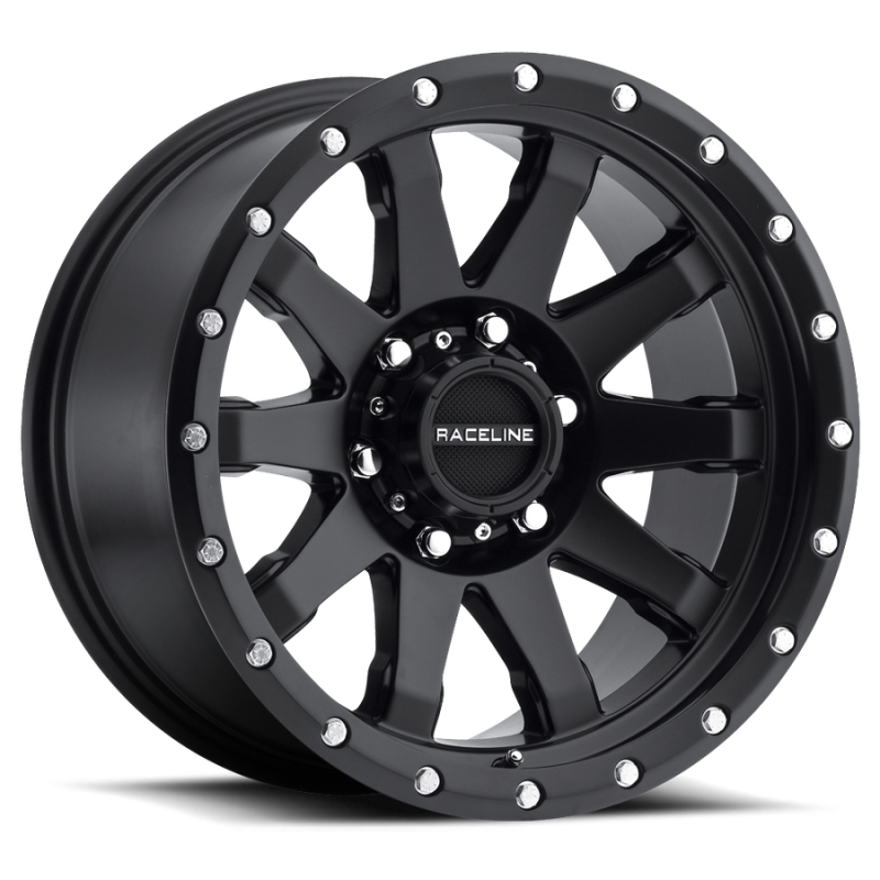 Raceline 934B Clutch 17x8.5in / 6x135 BP / 18mm Offset / 87.1mm Bore - Satin Black Wheel - 934B-78565+18