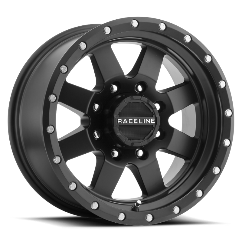 Raceline 935B Defender 15x6in / 6x139.7 BP / 0mm Offset / 4.25mm Bore - Satin Black Wheel - 935B-56060