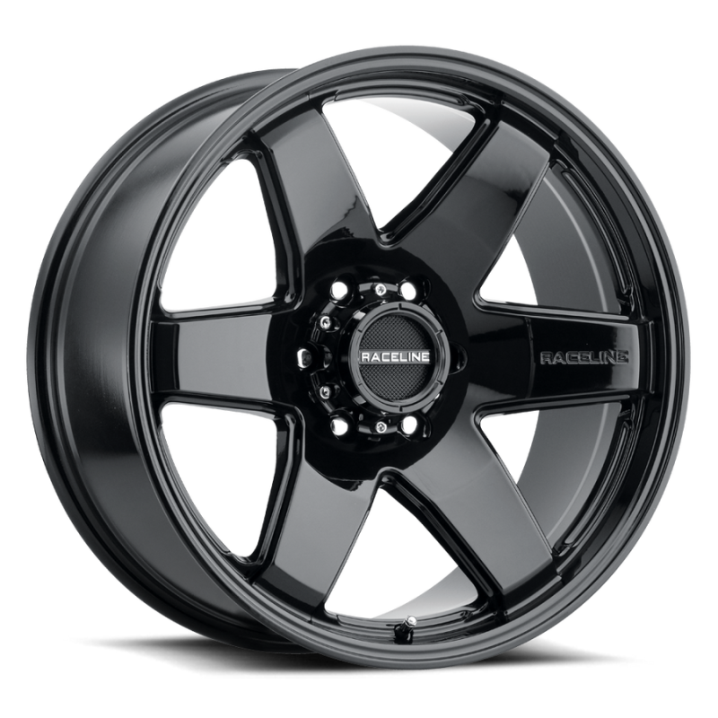 Raceline 942B Addict 18x8in / 6x132 BP / 35mm Offset / 74.6mm Bore - Gloss Black Wheel - 942B-88032+35