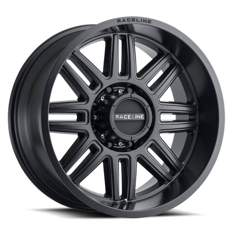 Raceline 948B Split 20x9in / 8x165.1 BP / 0mm Offset / 125.2mm Bore - Satin Black Wheel - 948B-29080-00