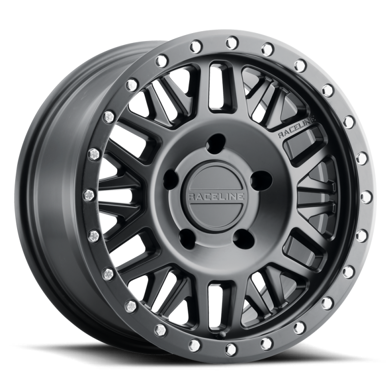 Raceline 951B Ryno 17x8.5in / 5x127 BP / 0mm Offset / 78.1mm Bore - Satin Black Wheel - 951B-78550-00