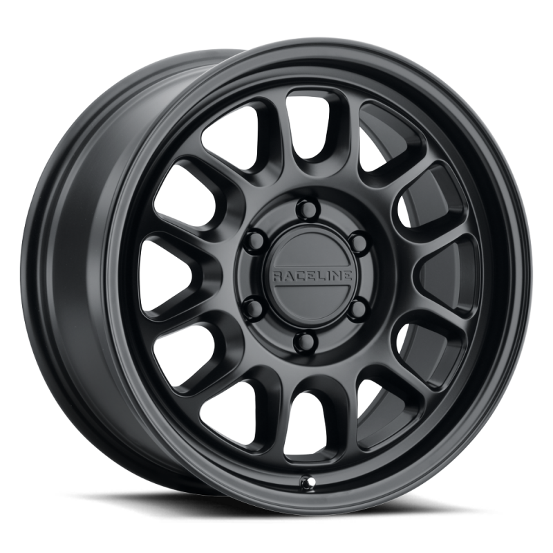 Raceline 958B Rogue 16x8in / 5x127 BP / 0mm Offset / 78.1mm Bore - Satin Black Wheel - 958B-68050-00