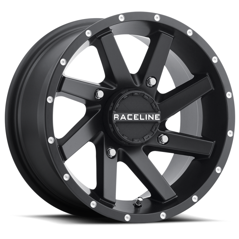 Raceline A82B Twist 14x7in / 4x156 BP / 5mm Offset / 132.5mm Bore - Satin Black Wheel - A82B-47056-43