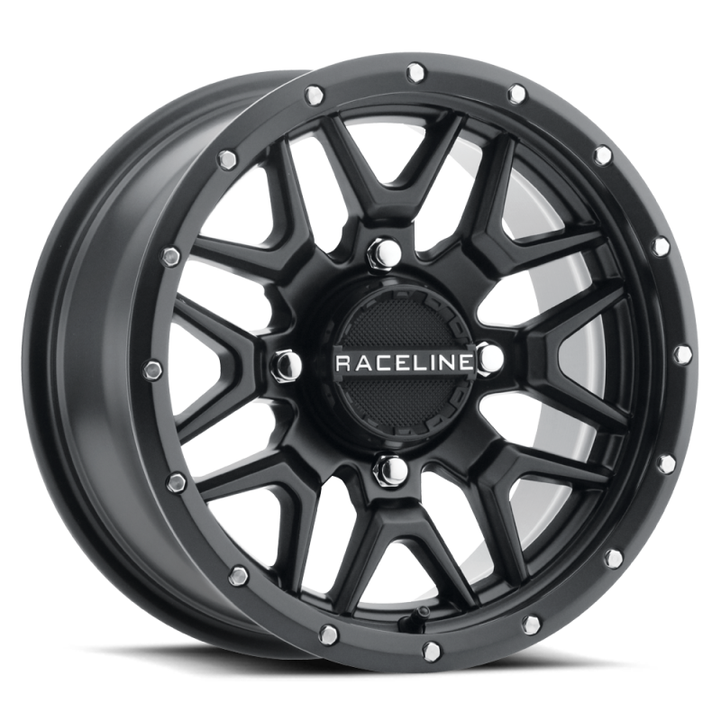 Raceline A94B Krank 14x7in / 4x137 BP / 10mm Offset / 110.18mm Bore - Satin Black Wheel - A94B-47037+10