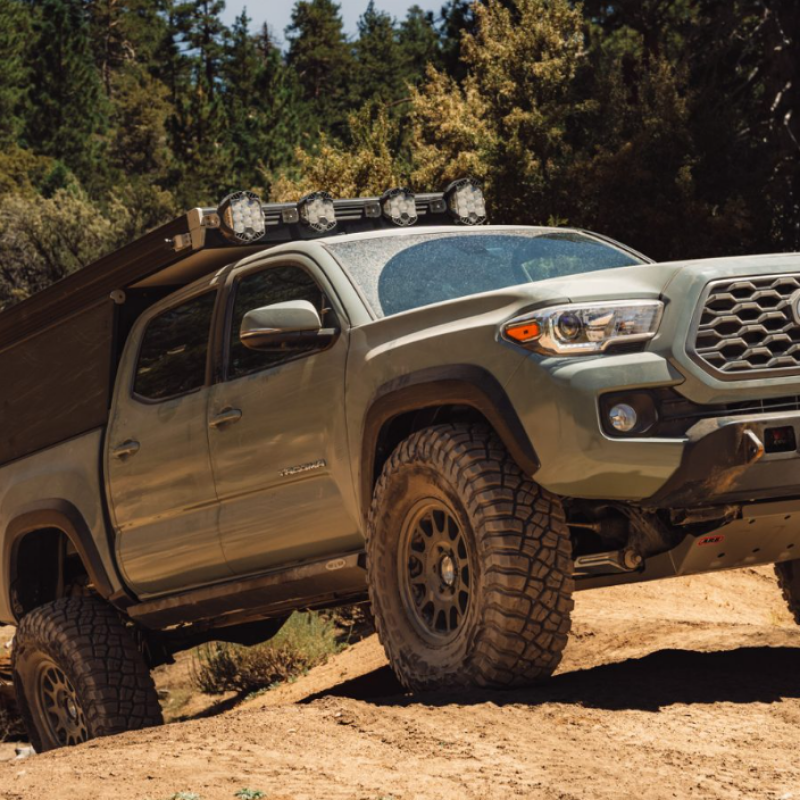 Rock Slide Engineering 05-23 Toyota Tacoma Rock Sliders Drivers Side Black Powdercoat Steel - BD-SL-100-TACOD