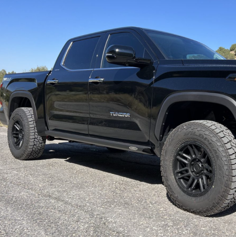 Rock Slide Engineering 22-24 Toyota Tundra Rock Sliders Drivers Side Black Powdercoat Steel - BD-SL-100-TUND