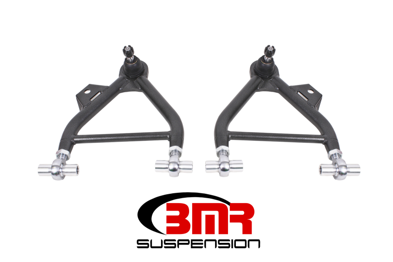 BMR 79-93 Mustang Lower A-Arm (Coilover Only) w/ Adj. Rod End and STD. Ball Joint - Black Hammertone - AA036H