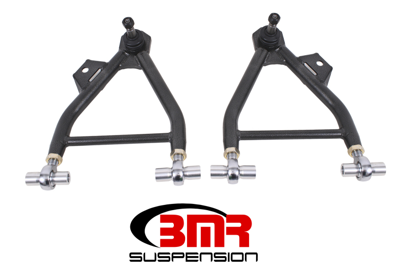 BMR 94-04 Mustang Lower A-Arms (Coilover Only) w/ Adj. Rod End & Tall Ball Joint - Black Hammertone - AA045H