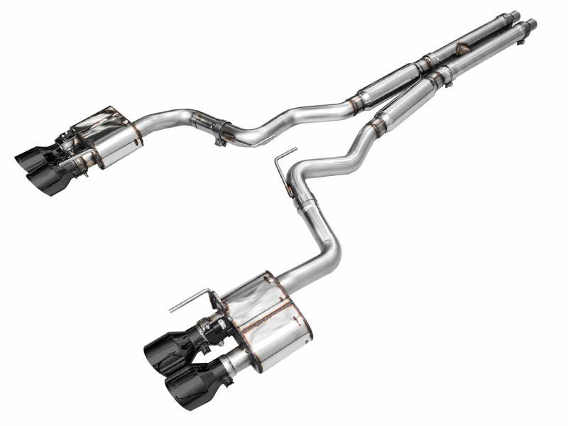 AWE 2024 Ford Mustang GT Fastback S650 RWD SwitchPath Catback Exhaust w/ Quad Diamond Black Tips - 3025-43650