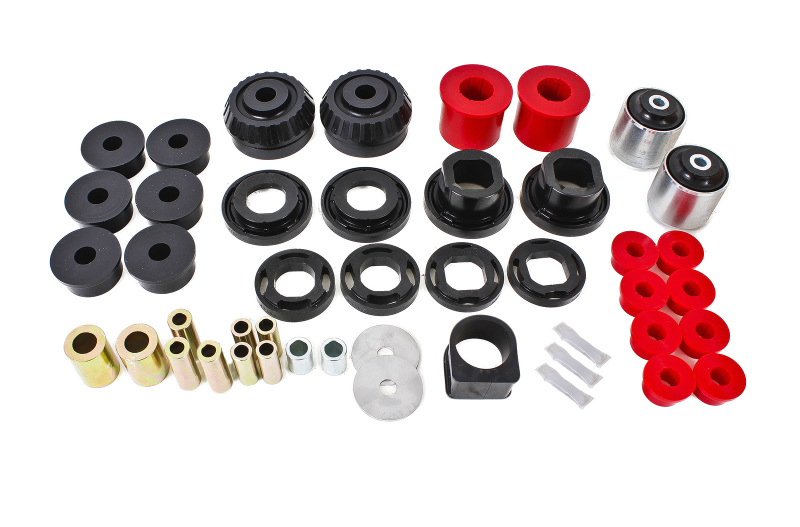 BMR 08-09 Pontiac G8 Total Suspension Bushing Kit (BK003 BK007 BK012) - Black/Red - BK013