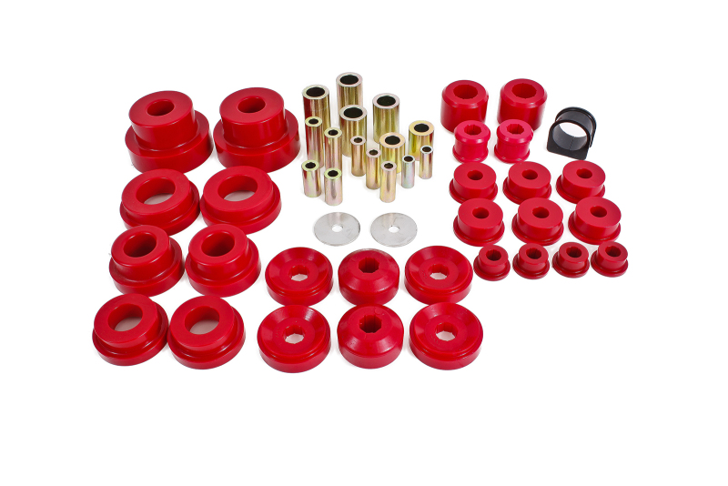 BMR 10-13 5th Gen Camaro Pro Version Total Suspension Bushing Kit (BK030/BK021/BK022) - Black/Red - BK031