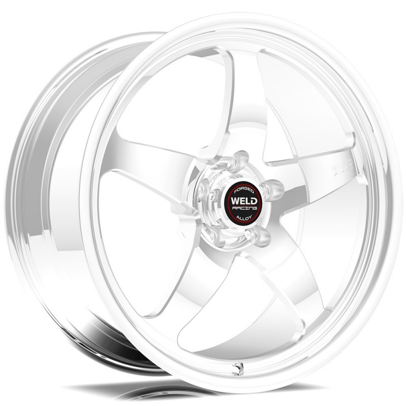 Weld S71 17x10.5 / 5x120mm BP / 7.7in. BS Polished Wheel (High Pad) - Black Single Beadlock - 71HP7105N77F