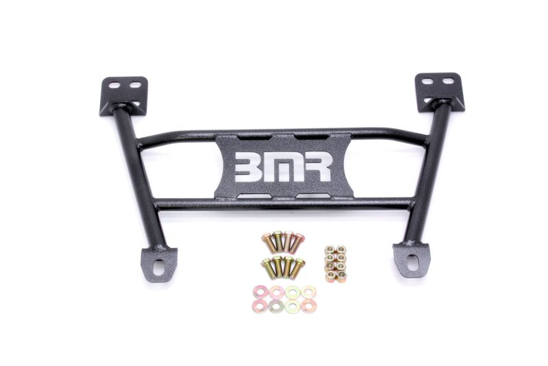 BMR 05-14 S197 Mustang Radiator Support Chassis Brace - Black Hammertone - CB004H