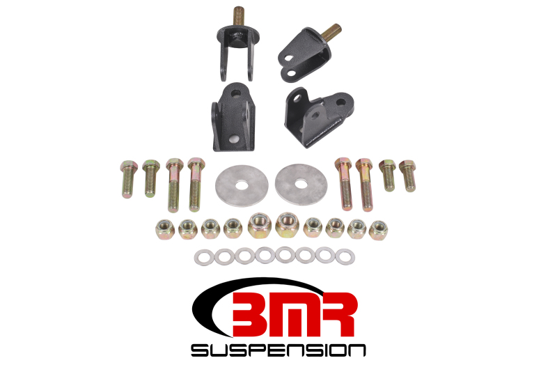 BMR 79-04 Fox Mustang Rear Coilover Conversion Kit w/o Control Arm Bracket - Black Hammertone - CCK009H