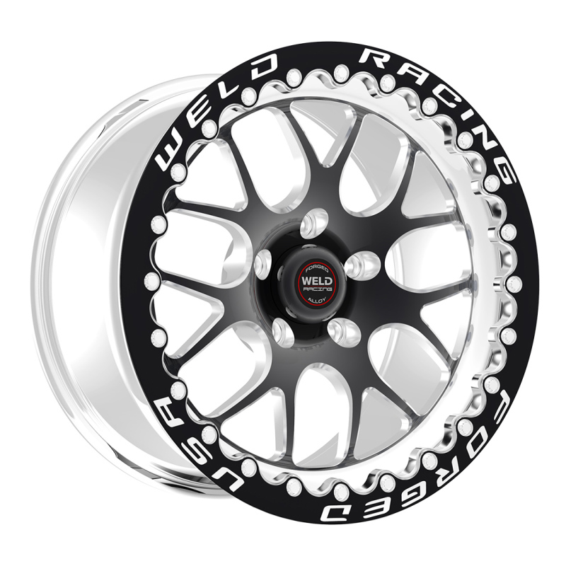 Weld S77 17x9.5 RT-S HD 6x5.5 BP / 6.2in. BS Black Wheel 3.540 ID (Low Pad) - Single Beadlock - 77LB7095E62F