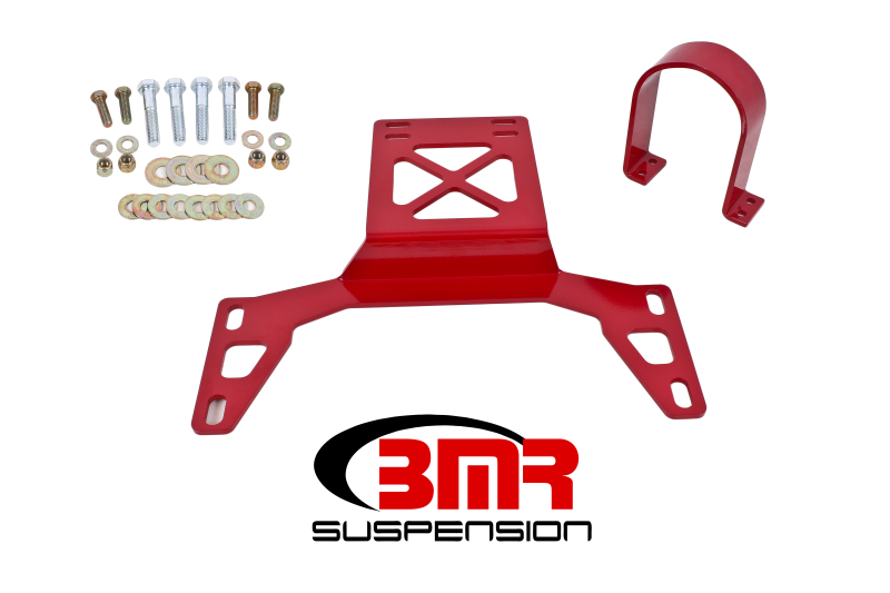 BMR 07-14 Shelby GT500 Front Driveshaft Safety Loop - Red - DSL020R