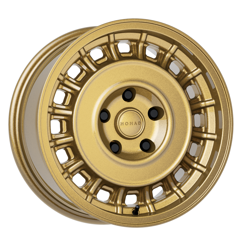 Nomad N502GR Arvo 15x7in / 5x114.3 BP / 15mm Offset / 72.62mm Bore - Gloss Gold Wheel - N502GR-57012+15