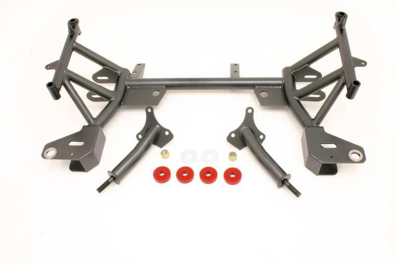 BMR 93-02 F-Body K-Member w/ SBC/BBC Motor Mounts and Pinto Rack Mounts - Black Hammertone - KM005-1H