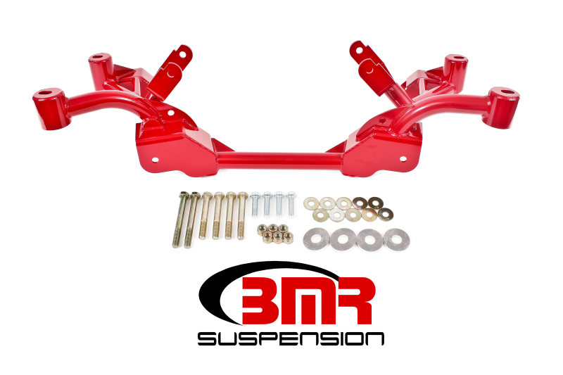 BMR 82-82 3rd Gen F-Body K-Member w/ LS1 Motor Mounts and STD. Rack Mounts - Red - KM008R