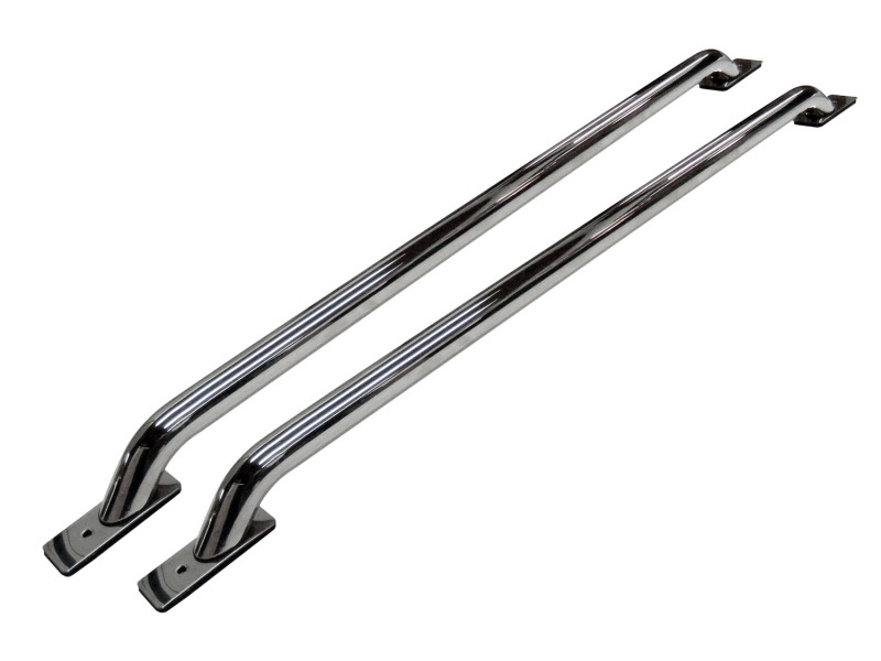 Go Rhino 04-15 Nissan Titan King/CC 6.5ft Std Bed Stake Pocket Bed Rails - Polished - 8352PS