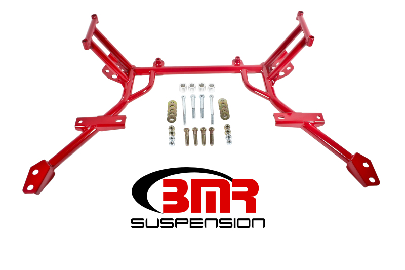 BMR 05-10 S197 Mustang K-Member w/ No Motor Mounts and STD. Rack Mounts - Red - KM009R