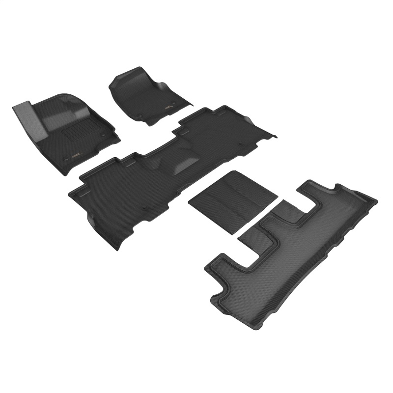 3D Maxpider 18-23 Ford Expedition Max Kagu Floor Mat- Black R1 R2 R3 - L1FR14801509