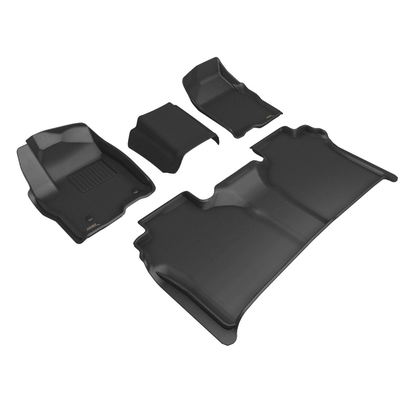 3D Maxpider 19-23 Gmc Sierra Crew Cab Kagu Floor Mat- Black R1 R2 - L1GM03101509