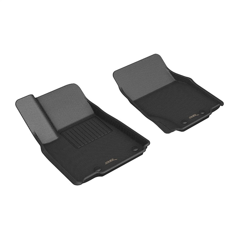 3D Maxpider 22-23 Jeep Grand Cherokee Kagu Floor Mat- Black R1 - L1JP02711509