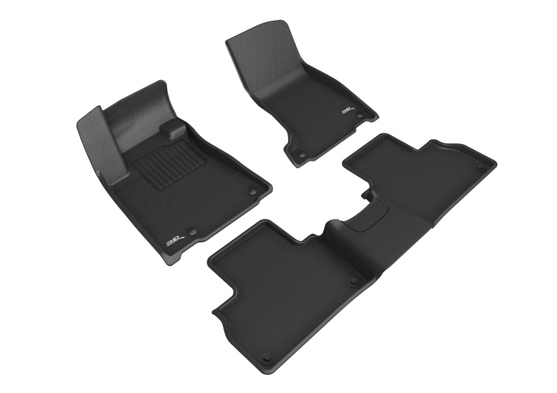 3D Maxpider 19-23 Maserati Levante Kagu Floor Mat- Black R1 R2 - L1MR00901509