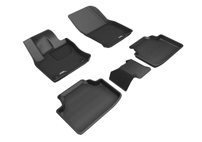 3D Maxpider 19-23 Volkswagen Taos Kagu Floor Mat- Black R1 R2 - L1VW09701509