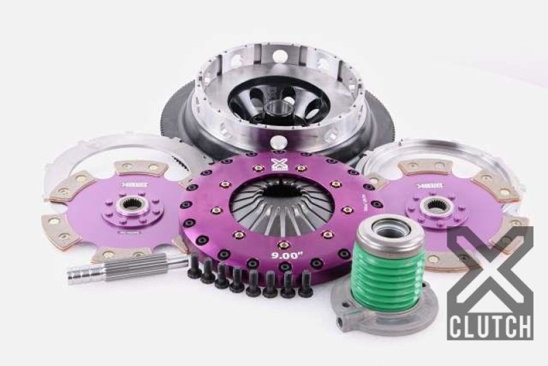 XClutch 18-24 Ford Mustang GT 5.0L 9in Twin Solid Ceramic Clutch Kit - XKFD23658-2E