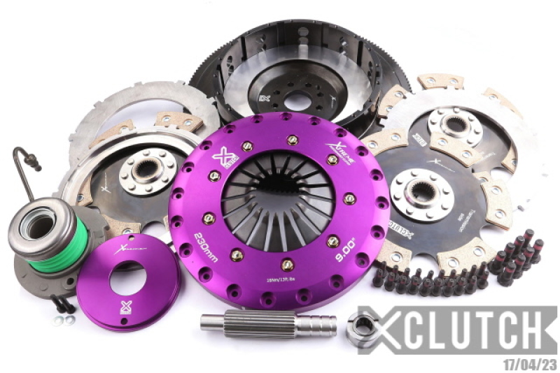 XClutch 07-12 Ford Mustang Shelby GT500 5.4L 9in Triple Solid Ceramic Clutch Kit - XKFD23681-3E