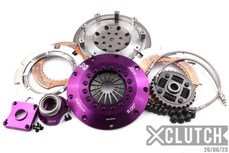 XClutch 1997 Mitsubishi Lancer EVO IV 2.0L 8in Twin Sprung Ceramic Clutch Kit - XKMI20682-2B