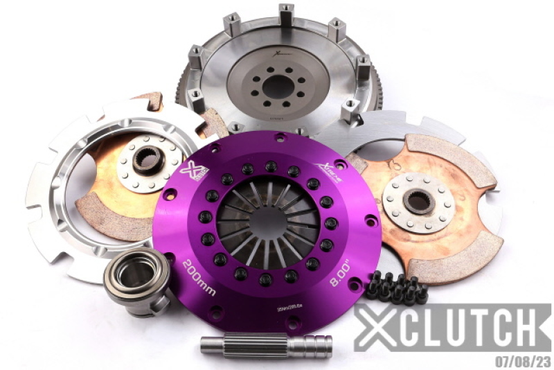 XClutch 91-98 Nissan 180SX S13 2.0L 8in Twin Solid Ceramic Clutch Kit - XKNI20521-2E