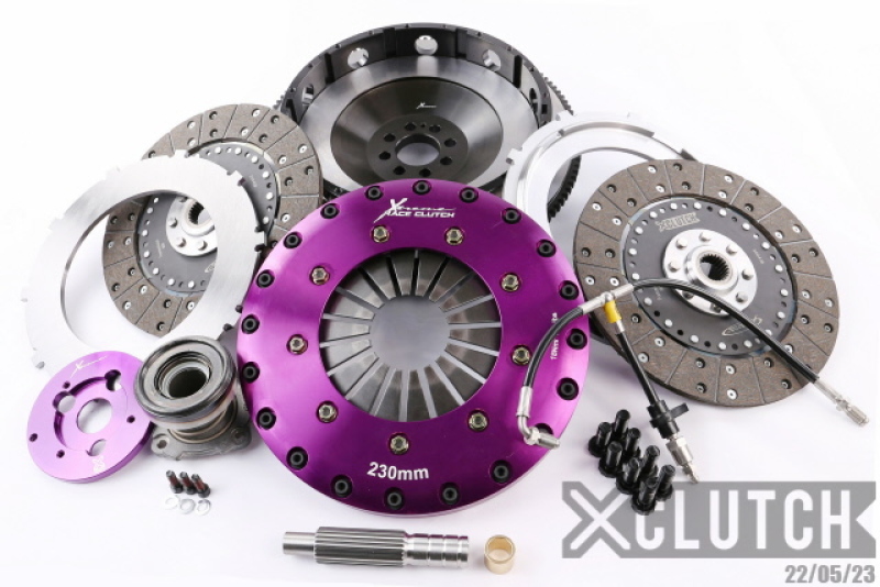 XClutch 09-20 Nissan 370Z Touring Sport 3.7L 9in Twin Solid Organic Clutch Kit - XKNI23688-2G