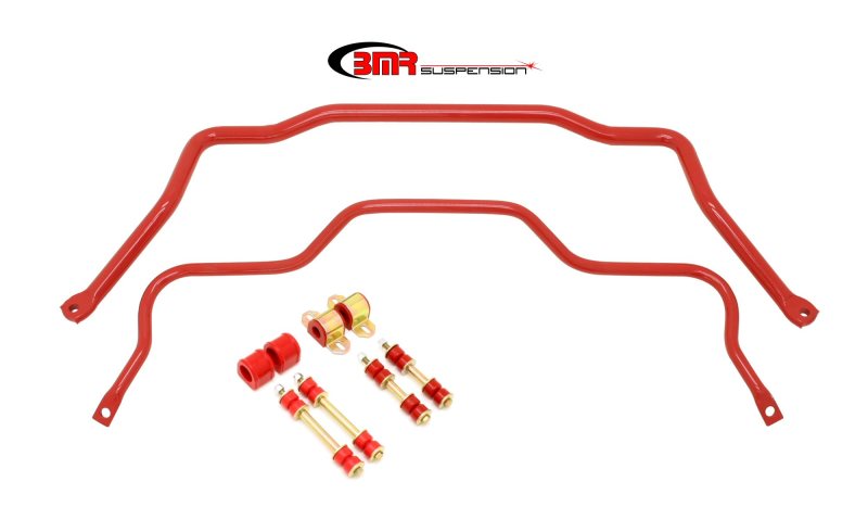 BMR 82-82 3rd Gen F-Body Front & Rear Sway Bar Kit w/ Bushings - Red - SB027R