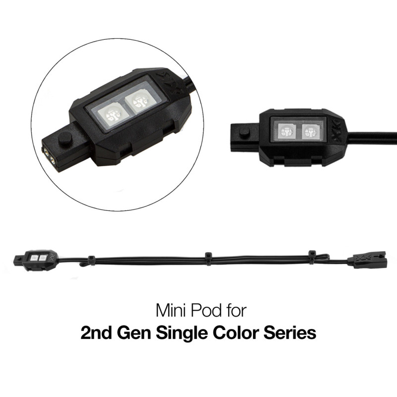 XK Glow Single Color Ultra Bright Compact Pod PINK - 2nd Gen - XK-2P-P-P