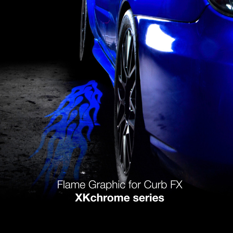 XK Glow 2pc CurbFX Film+Optic Flame Style - XK-CFX-FILM-FLAME