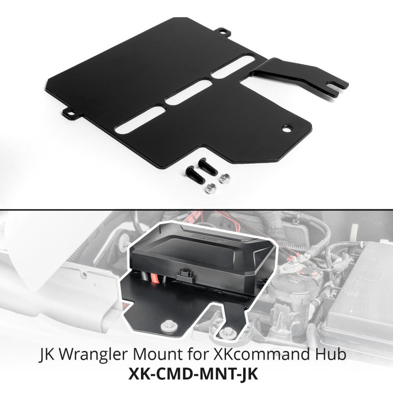 XK Glow XKcommand Hub Mounting Bracket for Wrangler JK - XK-CMD-MNT-JK