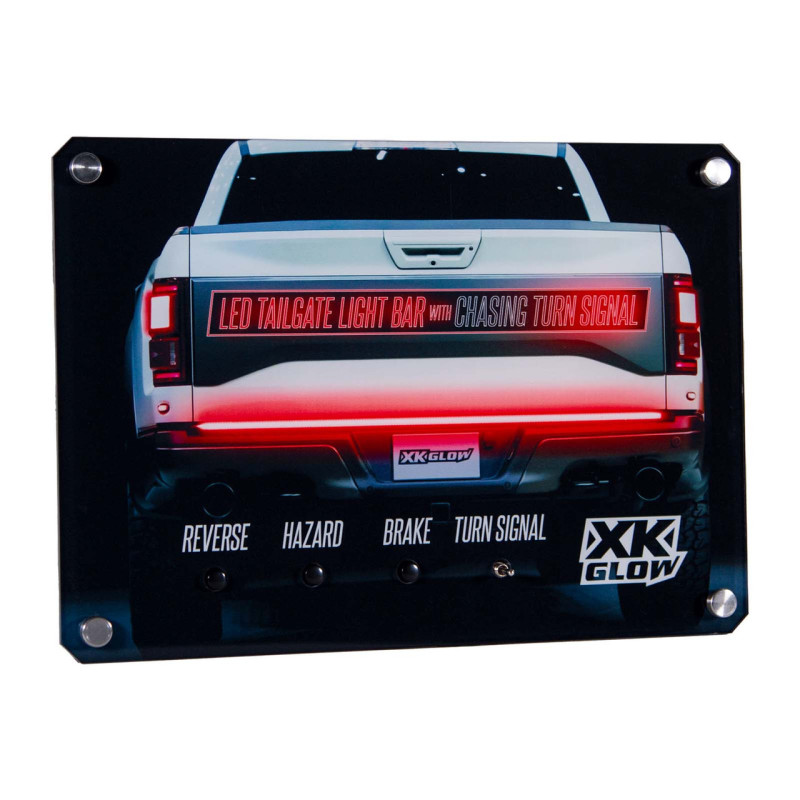 XK Glow Truck Tailgate Light Dealer Display - XK-DIS-TAILGATE