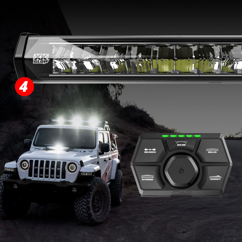 XK Glow SAR360 Light Bar Kit Emergency Search and Rescue Light System (4) 36In - XK-SAR360-2222