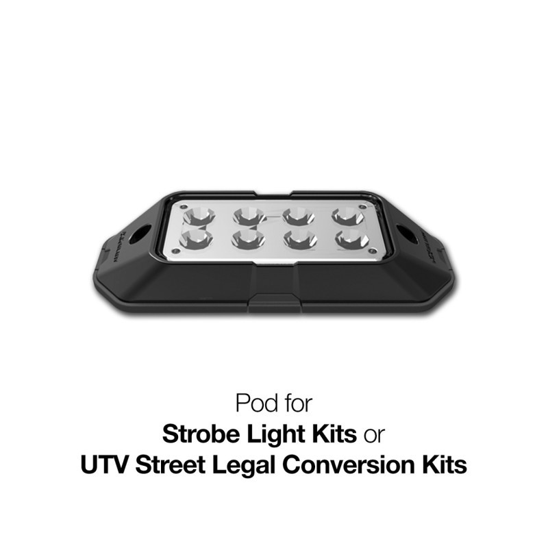 XK Glow Plug n Play Strobe Pod Light Series - Red 1pc - XK052001-P-R