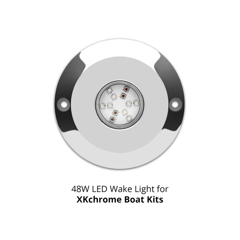 XK Glow RGB LED UNDERWATER LIGHT KIT FOR BOAT 2PC 48W - XK075001-KIT